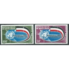 Alto Volta Aereo Yvert 5/6 ** Mnh   ONU