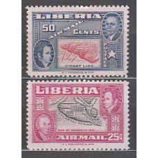 Liberia - Aereo Yvert 64/5 ** Mnh