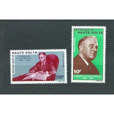 Alto Volta Aereo Yvert 80/1 ** Mnh  Roosevelt