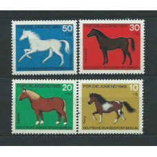 Alemania Berlin Correo 1969 Yvert 301/4 ** Mnh Fauna. Caballos