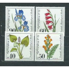 Alemania Berlin Correo 1981 Yvert 611/4 ** Mnh Flores