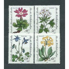 Alemania Berlin Correo 1983 Yvert 664/7 ** Mnh Flores