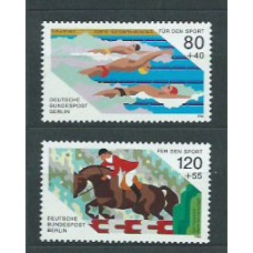 Alemania Berlin Correo 1986 Yvert 712/3 ** Mnh Deportes