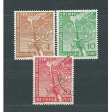 Alemania Berlin Correo 1952 Yvert 74/76 usado