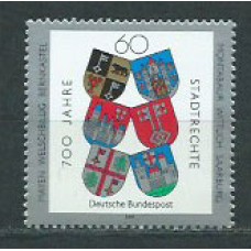Alemania Federal Correo 1991 Yvert 1360 ** Mnh Escudos