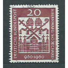 Alemania Federal Correo 1960 Yvert 209 usado