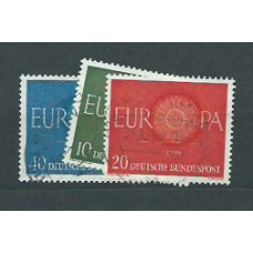 Alemania Federal Correo 1960 Yvert 210/2 usado Tema Europa