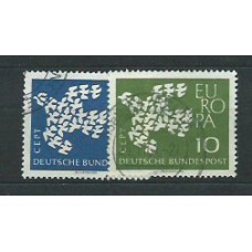 Alemania Federal Correo 1961 Yvert 239/40 usado