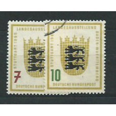 Alemania Federal Correo 1955 Yvert 89/90 usado Escudos