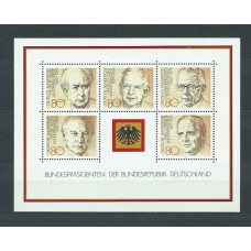 Alemania Federal Hojas 1982 Yvert 17 ** Mnh Personajes