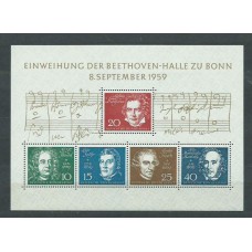 Alemania Federal Hojas 1959 Yvert 1 ** Mnh Música