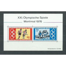 Alemania Federal Hojas 1976 Yvert 11 ** Mnh Juegos Olimpicos de Montreal