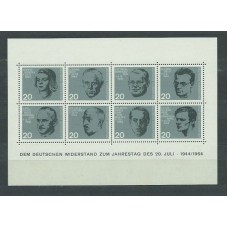 Alemania Federal Hojas 1964 Yvert 2 ** Mnh Personajes