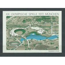 Alemania Federal Hojas 1972 Yvert 6 ** Mnh Juegos Olimpicos de Munich