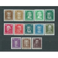 Alemania Imperio Correo 1926 Yvert 379/89+379+380a ** Mnh