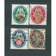 Alemania Imperio Correo 1926 Yvert 390/3 usado