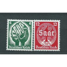 Alemania Imperio Correo 1934 Yvert 509/10 ** Mnh