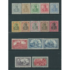 Alemania Imperio Correo 1902 Yvert 66/80 * Mh nº 80 reparado