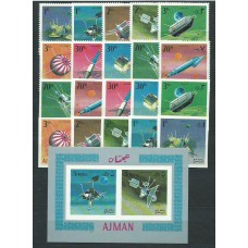 Arabia Sud Este (Ajman) - Yvert Aereo 31+Hoja ** Mnh Astro