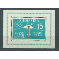 Albania Hojas 1962 Yvert 6B ** Mnh Juegos Olimpicos de Tokyo