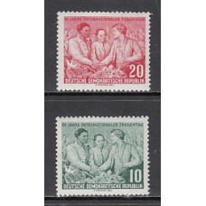 Alemania Oriental Correo 1955 Yvert 187/8 ** Mnh