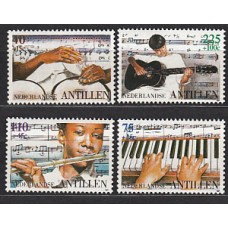 Antillas Holandesas Correo 1997 Yvert 1107/10 ** Mnh Música