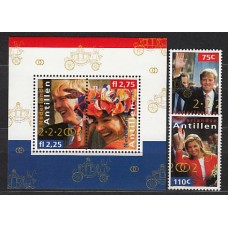 Antillas Holandesas Correo 2002 Yvert 1286/7+Hb 55 ** Mnh Personajes