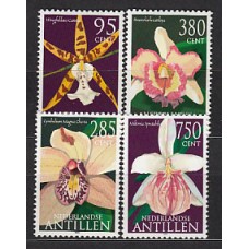 Antillas Holandesas Correo 2002 Yvert 1309/12 ** Mnh Flores. Orquideas