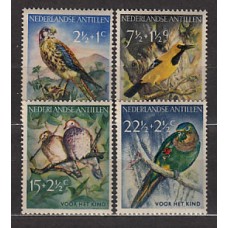 Antillas Holandesas Correo 1958 Yvert 259/62 ** Mnh Fauna. Aves
