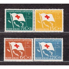Antillas Holandesas Correo 1958 Yvert 278/81 ** Mnh Cruz Roja