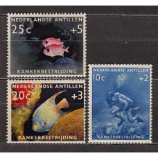 Antillas Holandesas Correo 1960 Yvert 301/3 ** Mnh Fauna Peces