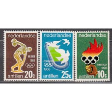 Antillas Holandesas Correo 1968 Yvert 378/80 ** Mnh Deportes. Juegos Olimpicos de Mexico