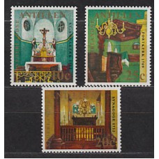 Antillas Holandesas Correo 1970 Yvert 405/7 ** Mnh Iglesias