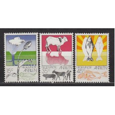 Antillas Holandesas Correo 1976 Yvert 502/4 ** Mnh Agricultura y Pesca