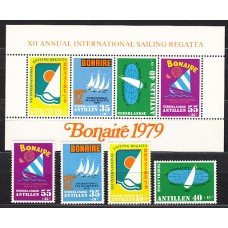Antillas Holandesas Correo 1979 Yvert 578/81+Hb 10 ** Mnh Barcos