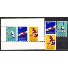 Antillas Holandesas Correo 1981 Yvert 632/4+Hb 16 ** Mnh Deportes