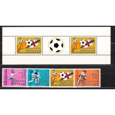 Antillas Holandesas Correo 1982 Yvert 650/3+Hb 19 ** Mnh Deportes. Fútbol