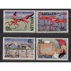 Antillas Holandesas Correo 1985 Yvert 732/5 ** Mnh Fauna. Aves. Flamencos