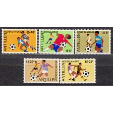 Antillas Holandesas Correo 1985 Yvert 739/43 ** Mnh Deportes. Fútbol