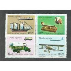 Argentina - Correo 1977 Yvert 1091/4 ** Mnh Barco.Avión