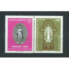 Argentina - Correo 1980 Yvert 1234/5 ** Mnh Navidad