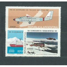 Argentina - Correo 1981 Yvert 1246/8 ** Mnh Avión. Barco