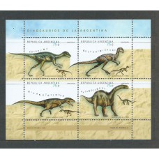 Argentina - Correo 1998 Yvert 2062/5 ** Mnh Fauna Prehistorica