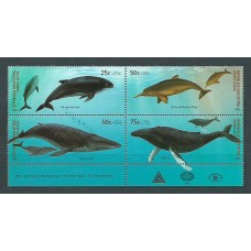 Argentina - Correo 2001 Yvert 2246/9 ** Mnh Fauna. Cetaceos