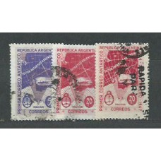 Argentina - Correo 1947 Yvert 485/6+485a usado