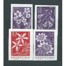 Argentina - Correo 1960 Yvert 629/32 sin dentar * Mh Flores