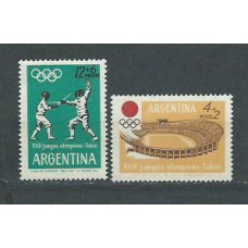 Argentina - Correo 1964 Yvert 689/90 ** Mnh Deportes. Olimpiadas de Tokyo
