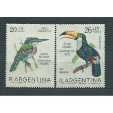 Argentina - Correo 1968 Yvert 804+A,122 **  Mnh Fauna.Aves