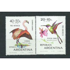 Argentina - Correo 1970 Yvert 862+A,130 ** Mnh Fauna.Aves