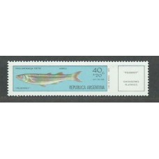 Argentina Aereo Yvert 137 ** Mnh Fauna. Peces